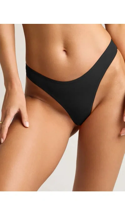 Negative Underwear Sieve Dipped Thong In Black