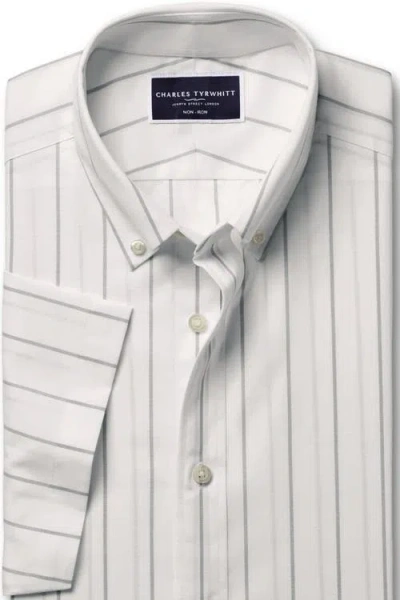 Charles Tyrwhitt Men's Stripe Poplin Shirt In Multi