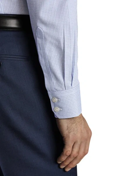 Charles Tyrwhitt Men's Non-iron Check Dress Shirt In Blue