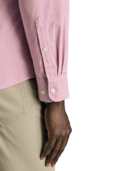 Charles Tyrwhitt Stretch Washed Oxford Shirt In Pink