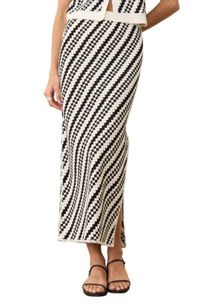 Marine Layer Sands Maxi Sweater Skirt In Multi