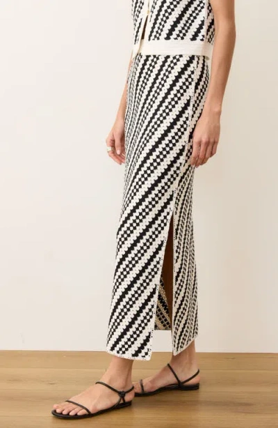 Marine Layer Sands Maxi Sweater Skirt In Multi