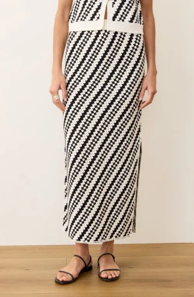 Marine Layer Sands Maxi Sweater Skirt In Multi