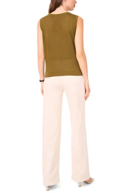 Halogenr Halogen(r) Sleeveless Button-up Sweater