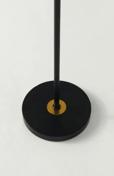 Brightech Swoop 69" Industrial Adjustable Led Floor Lamp With Metal Bowl Shade And Gold Accent