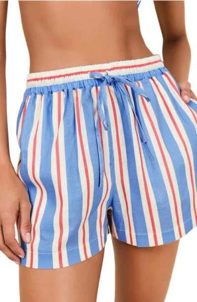 Solid & Striped The Charlie Shorts Americana Stripe In Blue