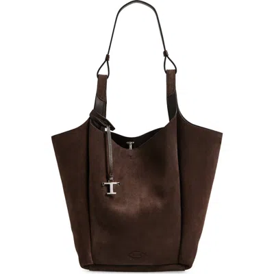 Tod's Medium Api Suede Bucket Bag