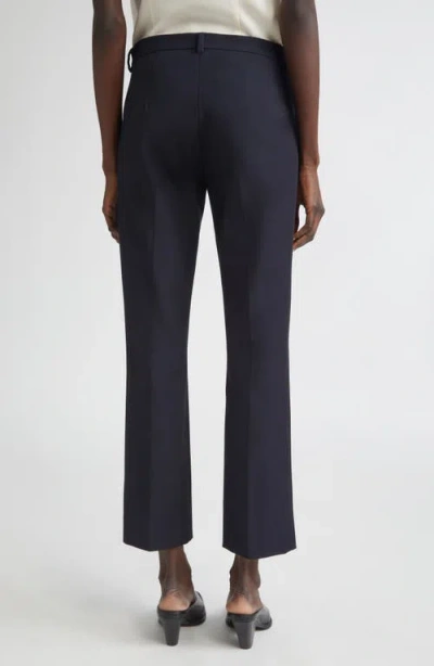 Max Mara Cropped Slim-fit Twill Pants With Mid-rise Waist