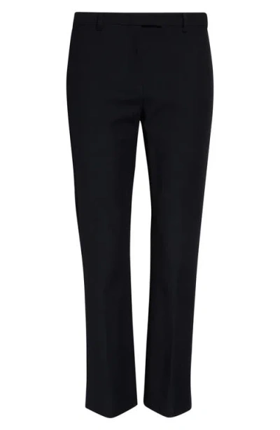Max Mara Cropped Slim-fit Twill Pants With Mid-rise Waist