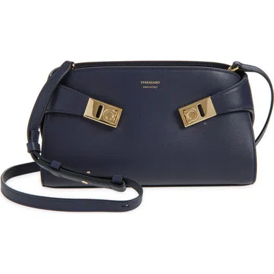 Ferragamo Structured Silhouette Top Handle Gold-tone Hardware