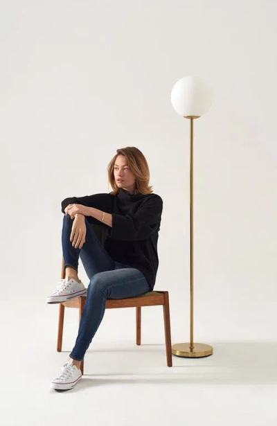 Brightech Luna 65" Modern Led Floor Lamp With Glass Globe Shade