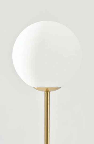 Brightech Luna 65" Modern Led Floor Lamp With Glass Globe Shade