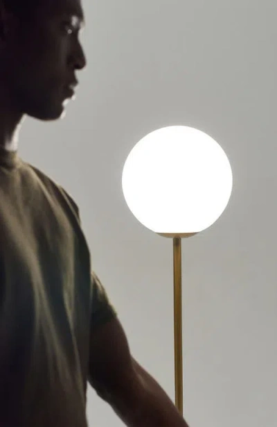 Brightech Luna 65" Modern Led Floor Lamp With Glass Globe Shade