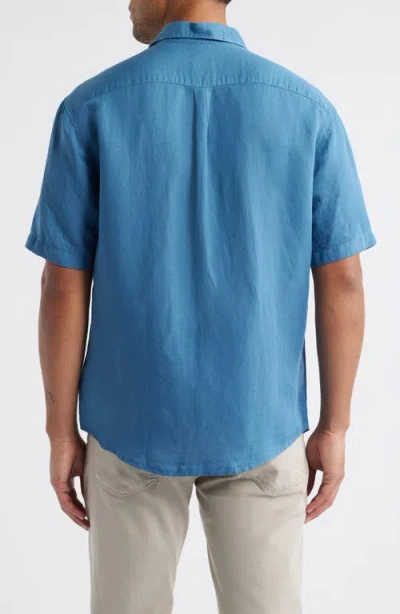 Johnnie-o Gianna Hangin' Out Short Sleeve Linen & Lyocell Button-up Shirt