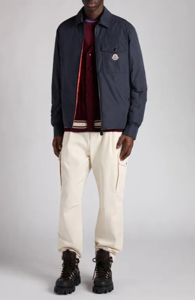 Moncler Vigeon Tech Down Jacket In Blue