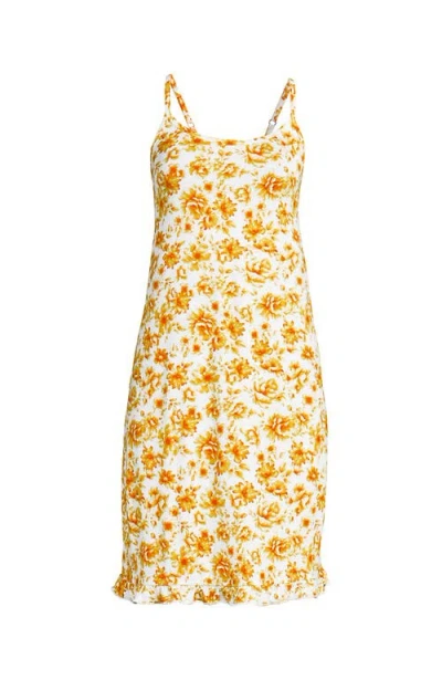 Lands' End Cooling Knee Length Slip Nightgown In Multi