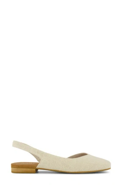 Toms Women's Alene Slingback Flat Two Tone Slub In Neutral