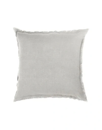 Anaya Fringe Soft Linen Pillow With Down Alternative Insert