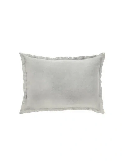 Anaya Fringe Soft Linen Pillow With Down Alternative Insert