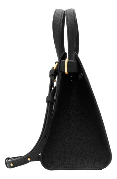 Burberry Mini Shopping Bag Adjustable Strap In Black