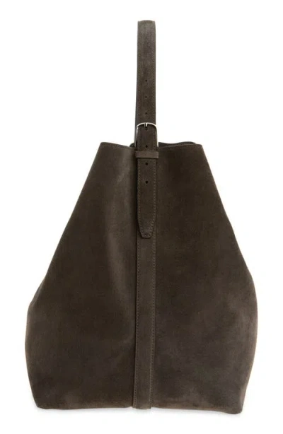 Totême Toteme Belt Strap Suede Hobo Bag