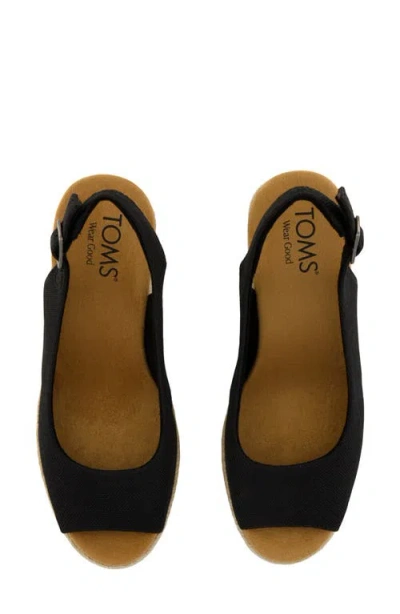 Toms Women's Camilla Peep Toe Wedge Sandals