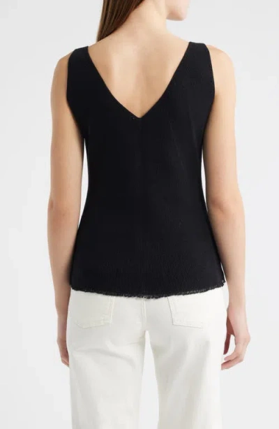 Kobi Halperin Finley Pointelle Rib Knit Cotton Tank