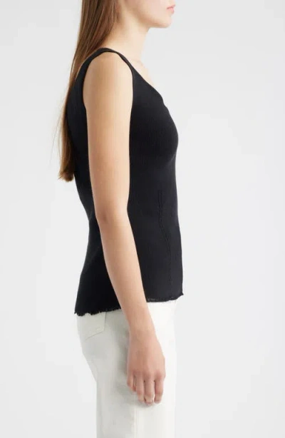 Kobi Halperin Finley Pointelle Rib Knit Cotton Tank