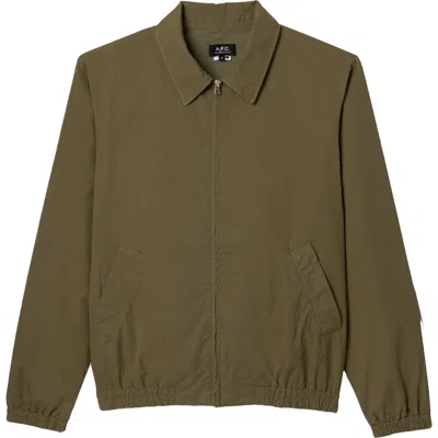 A.p.c. A. P.c. Gilbert Blouson Jacket In Green
