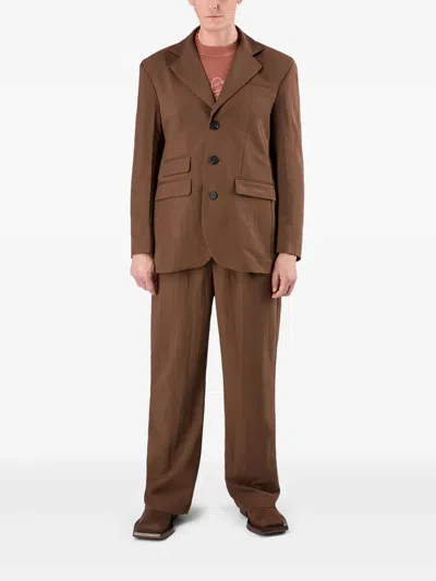 Camperlab Single-breasted Blazer In Brown