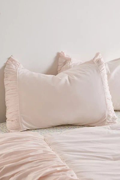 Urban Outfitters Isabelle Balloon Sham Set In Rose At