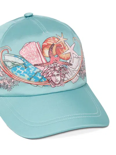 Versace Casquette De Baseball Coral Theatre In Green