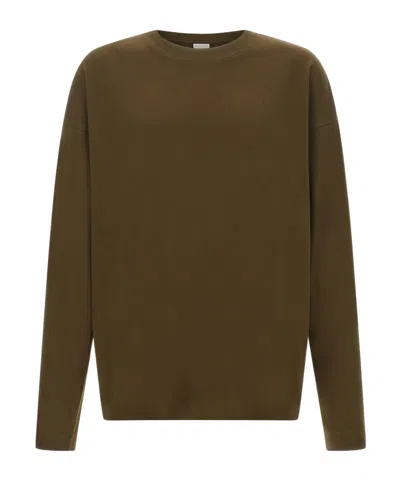 Dries Van Noten Men Khaki Cotton Hegland Oversize T-shirt In Green