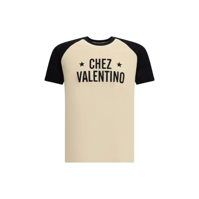 Valentino Men's T-shirt Chez In Neutral