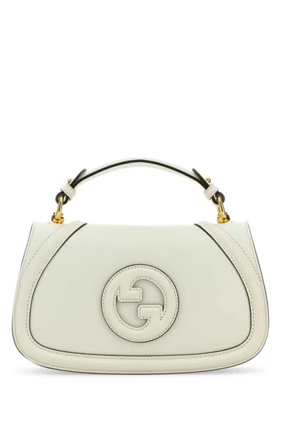 Gucci White Leather Blondie Medium Shoulder Bag