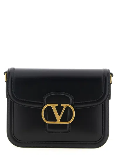 Valentino Borsa A Spalla 9to5 In Pelle Nera  Donna