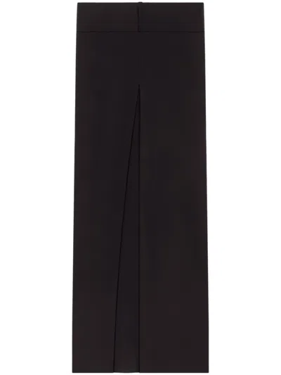 Courrèges Tailored Black Trousers With Unique Fringe Detail In Black