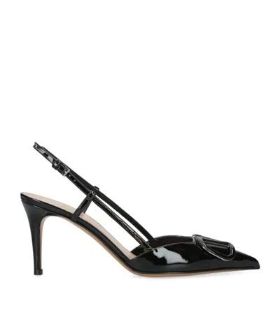 Valentino Vlogo Signature Leather Slingback Pump