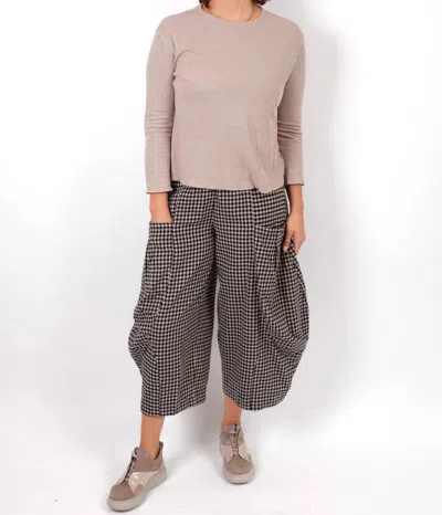 Gerties Double Layer Cropped Sleeves Top In Cloud