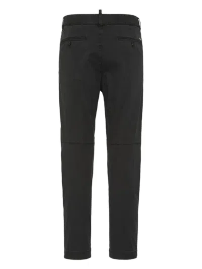 Dsquared2 Cotton Chinos In Black