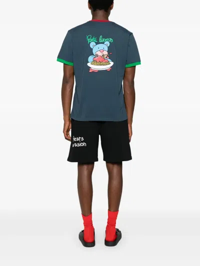 Inbetweeners Pasta Lovers T-shirt In Blue