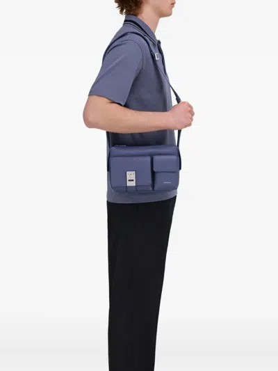 Ferragamo Leather Shoulder Bag In Gray