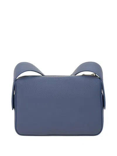 Ferragamo Leather Shoulder Bag In Gray