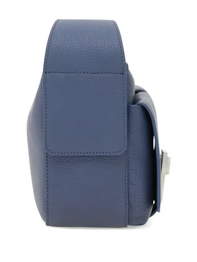 Ferragamo Leather Shoulder Bag In Gray