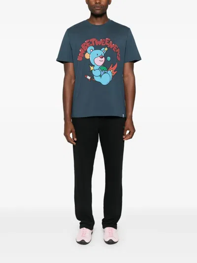 Inbetweeners Graphic-print Cotton T-shirt In Blue