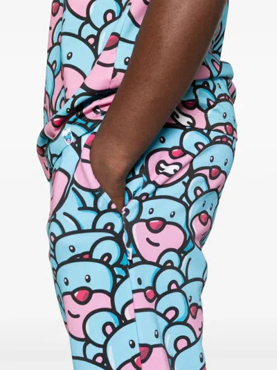 Inbetweeners Camou Bear Og Track Pants In Multi