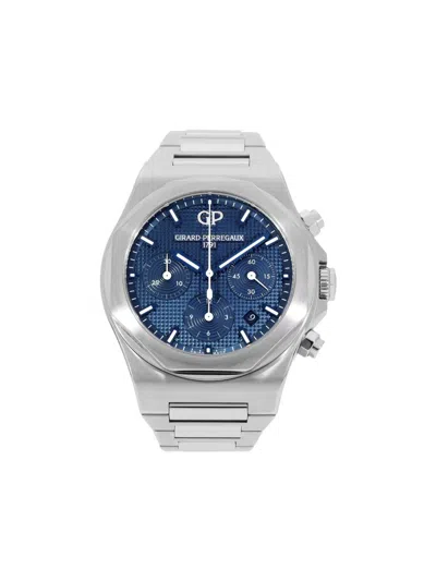Pre-owned Girard-perregaux 2019 Laureato 42mm In Blue