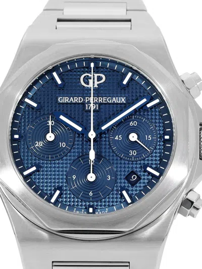Pre-owned Girard-perregaux 2019 Laureato 42mm In Blue