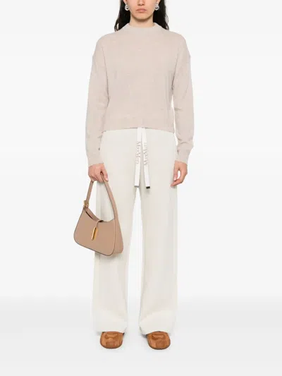 S Max Mara Neutral Pants In Multi