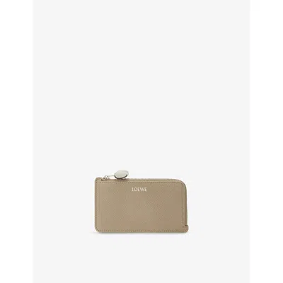Loewe Pebble Card Holder With Coin Purse In Shiny Calfskin